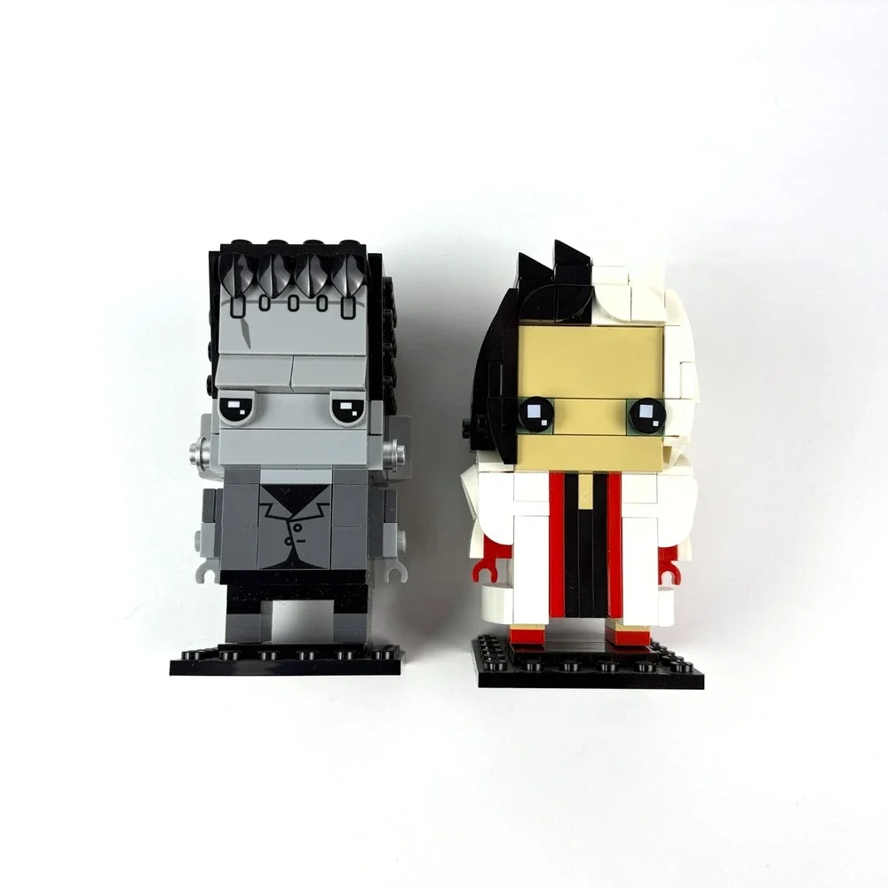 Lego Brick Headz Universal Frankenstein 40422 Disney Cruella deVil No Box/Manual